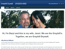 Tablet Screenshot of graybilldrywall.com